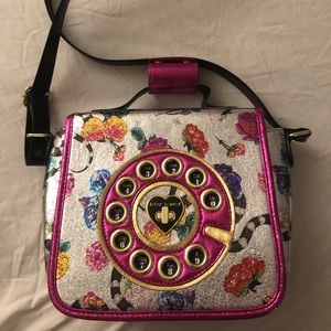 Betsey Johnson Metallic Floral Telephone B…